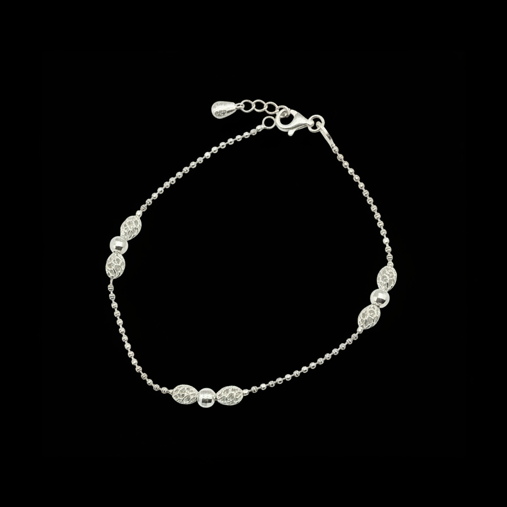 Pulsera bolitas caladas