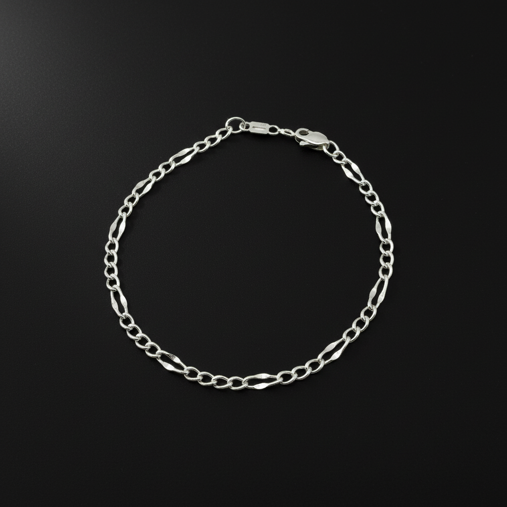 Pulsera figaro forgada 3x1
